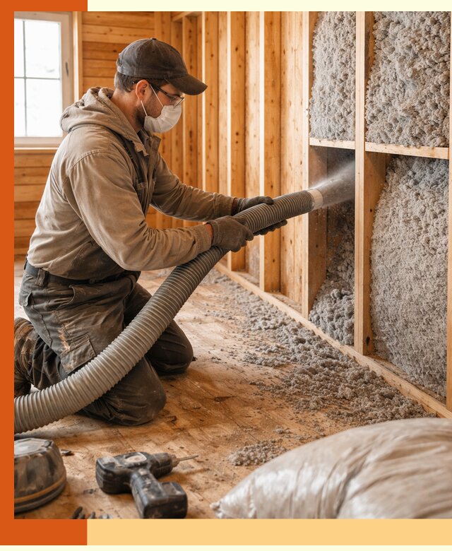 Утепление дачного дома эковатой в Туймазах — быстро и надёжно