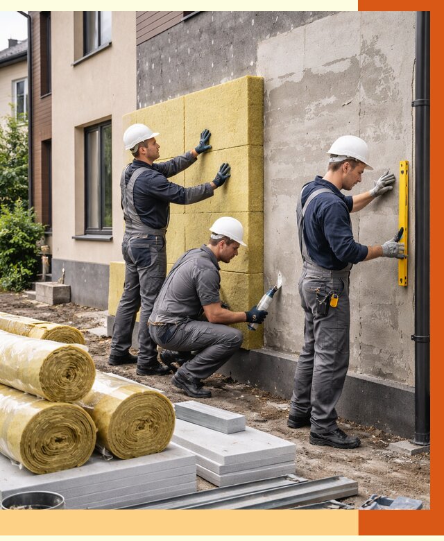 Утепление таунхауса в Туймазах от 7337 руб/м2 — комплекс под ключ | ТепломастерТмз