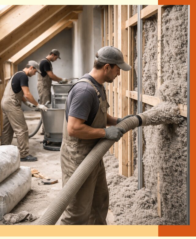 Утепление таунхауса эковатой в Туймазах от 2242 руб./м² — монтаж и задувка | ТепломастерТмз