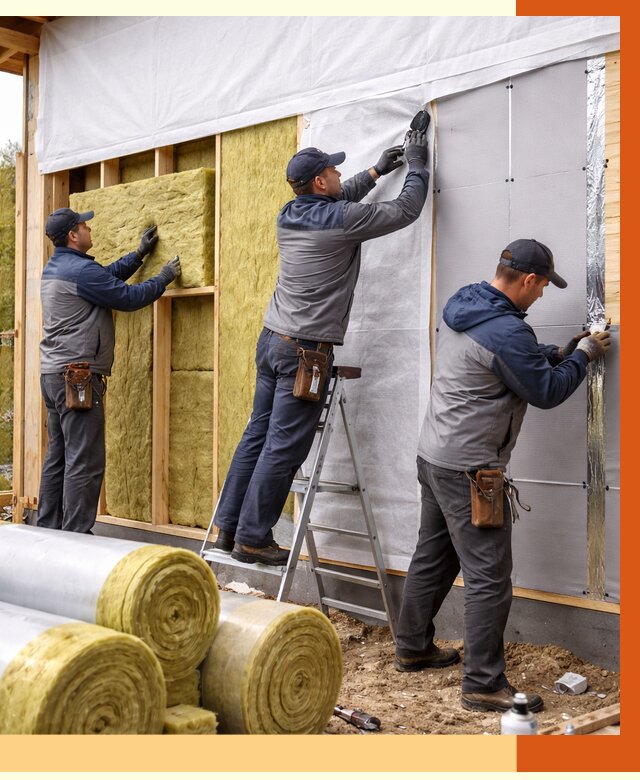 Утепление каркасного дома в Туймазах от 4280 руб./м2 — профессионально | ТепломастерТмз