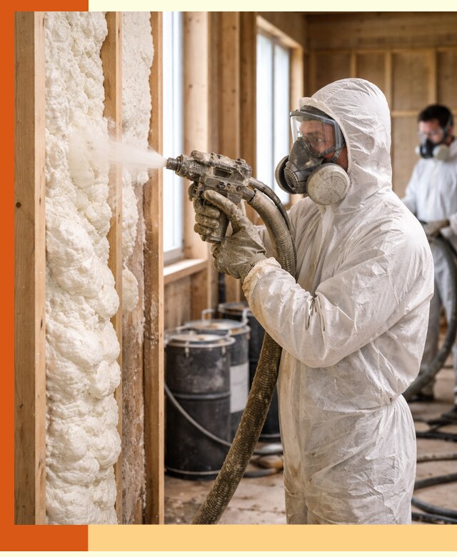 Утепление каркасного дома пенополиуретаном в Туймазах