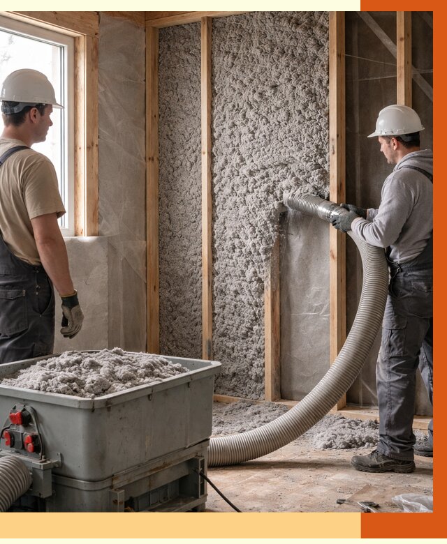 Утепление каркасного дома эковатой в Туймазах от 1834 руб. | ТепломастерТмз