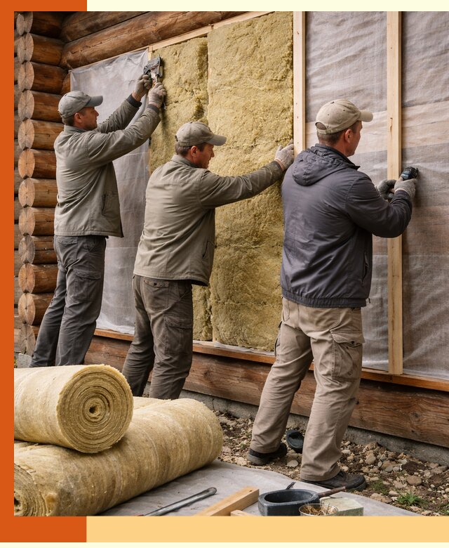 Утепление деревянного дома в Туймазах эффективными технологиями