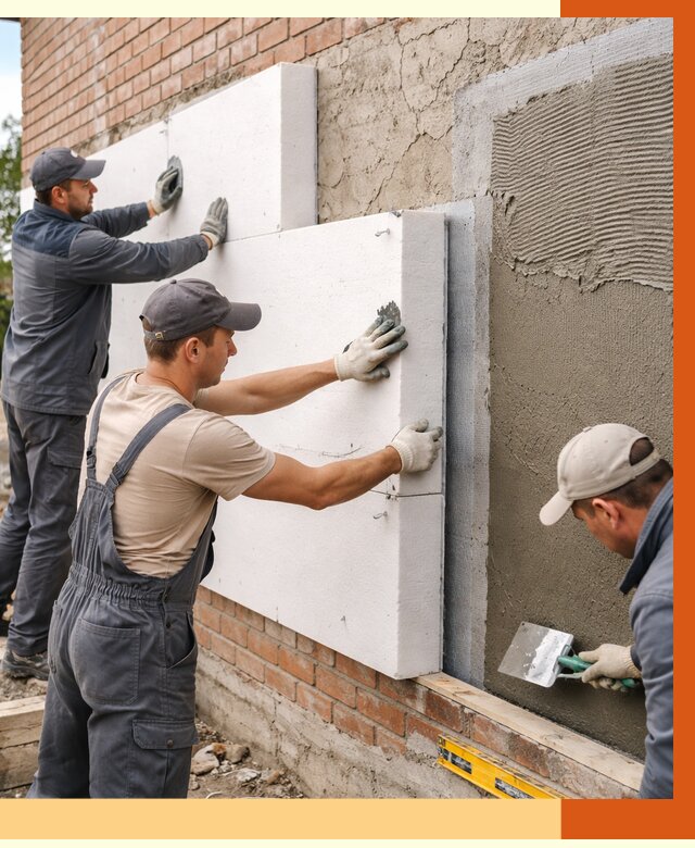 Утепление кирпичного дома в Туймазах от 4280 руб. под ключ | ТепломастерТмз