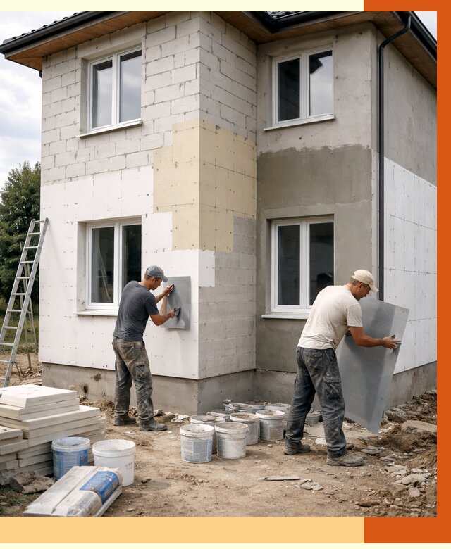 Утепление дома из газобетона в Туймазах от 4280 руб./м² — заказать у ТепломастерТмз