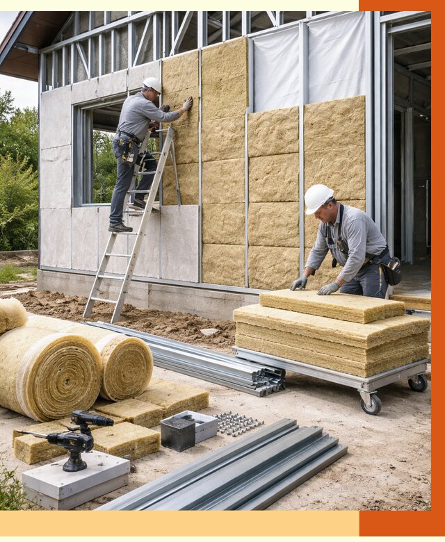 Утепление дома из ЛСТК в Туймазах от 5299 руб./м² — профессионально | ТепломастерТмз