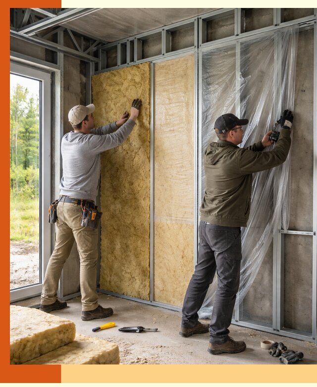 Утепление дома из ЛСТК в Туймазах с гарантией качества и эффективности