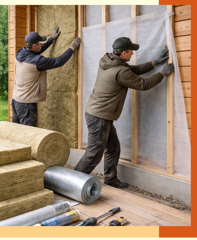 Утепление дома из двойного бруса в Туймазах от 4891 руб./м² — ТепломастерТмз под ключ