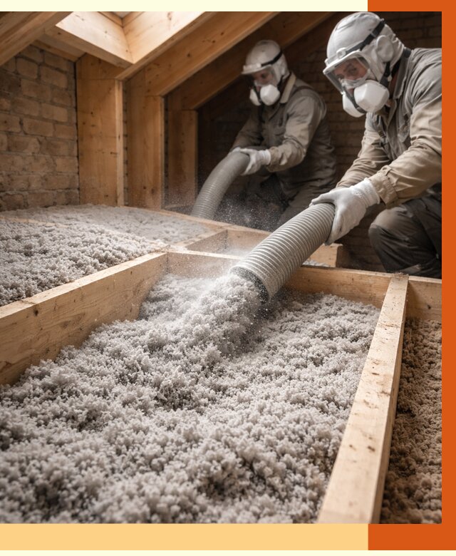 Утепление коттеджа эковатой в Туймазах от 2548 руб./м² — комплексная задувка и монтаж | ТепломастерТмз