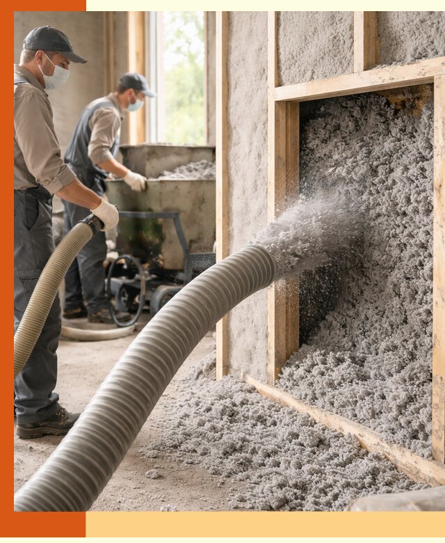 Утепление коттеджа эковатой в Туймазах с гарантией качества