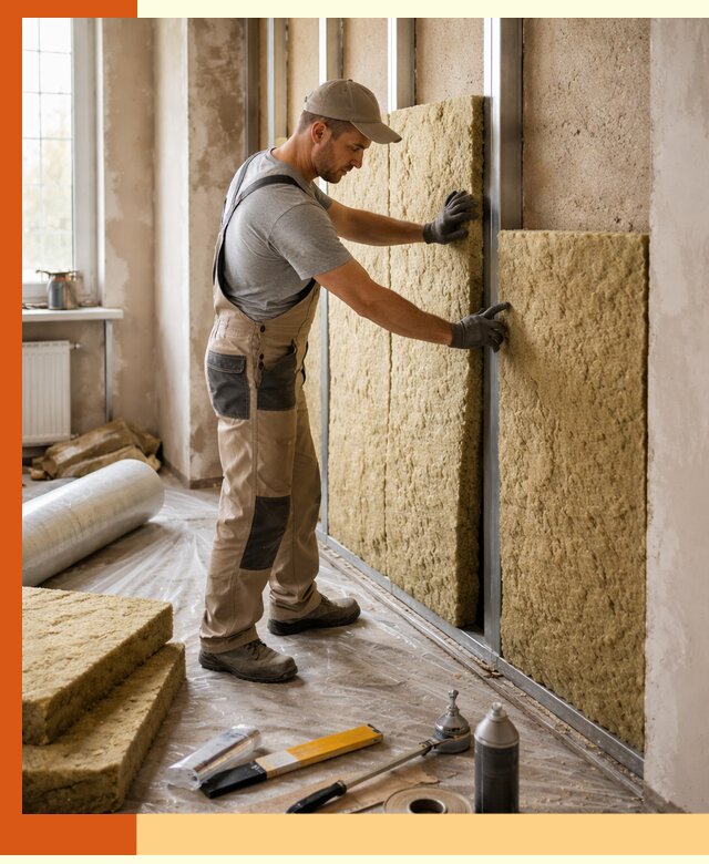 Утепление квартиры в Туймазах — комплексная теплоизоляция стен и полов