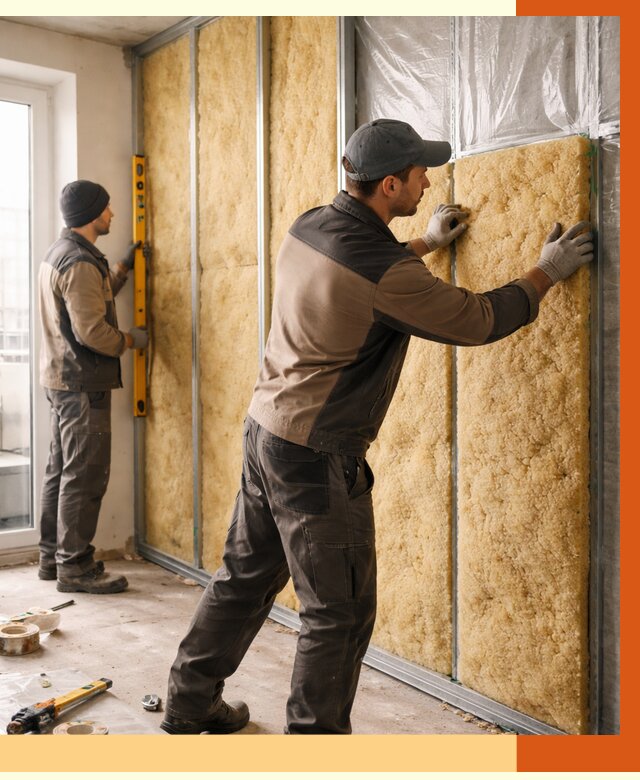 Утепление квартиры изнутри в Туймазах от 4433 руб. за м2 | Проф. работы ТепломастерТмз