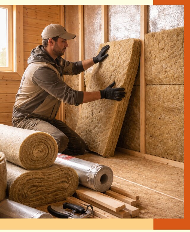 Утепление бани в Туймазах под ключ от 4586 руб./м2 — утеплить потолок, пол и стены | ТепломастерТмз