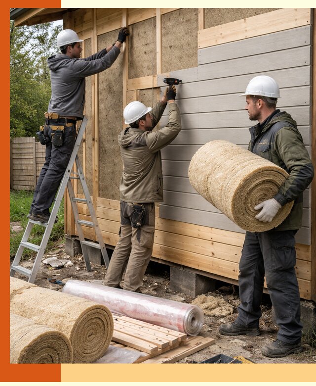 Утепление бани снаружи в Туймазах профессионально и надежно