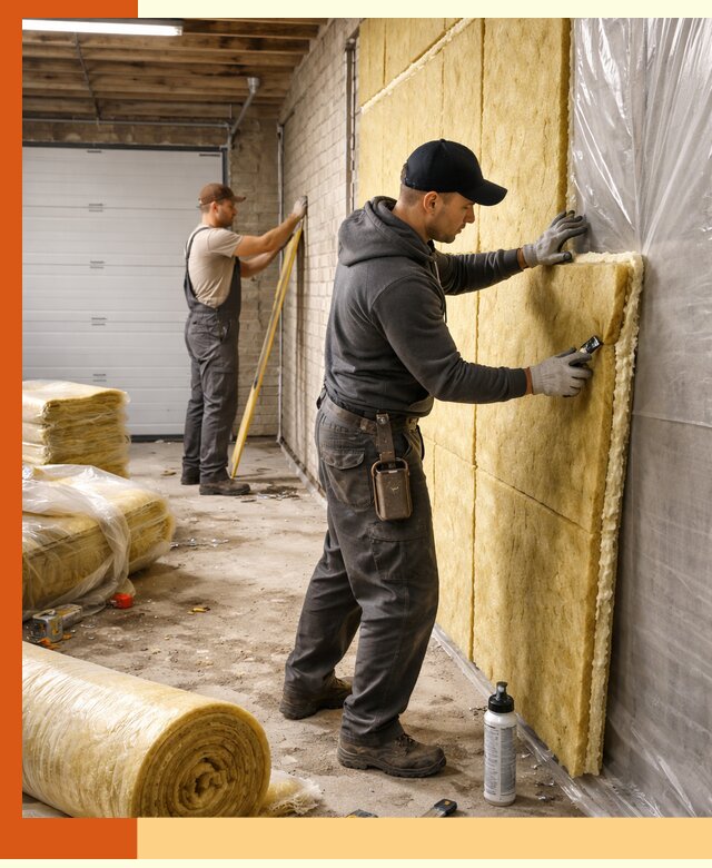 Утепление гаража под ключ в Туймазах — все виды теплоизоляции