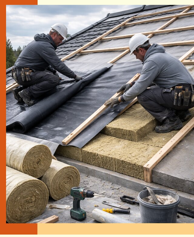 Утепление крыши снаружи в Туймазах: профессиональная теплоизоляция
