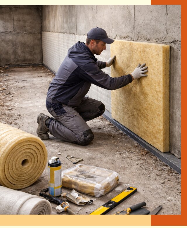 Утепление фундамента изнутри в Туймазах от 4280 руб./м2 — работы под ключ | ТепломастерТмз