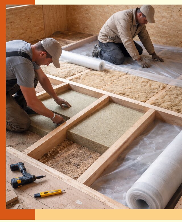 Профессиональное утепление деревянного пола в Туймазах