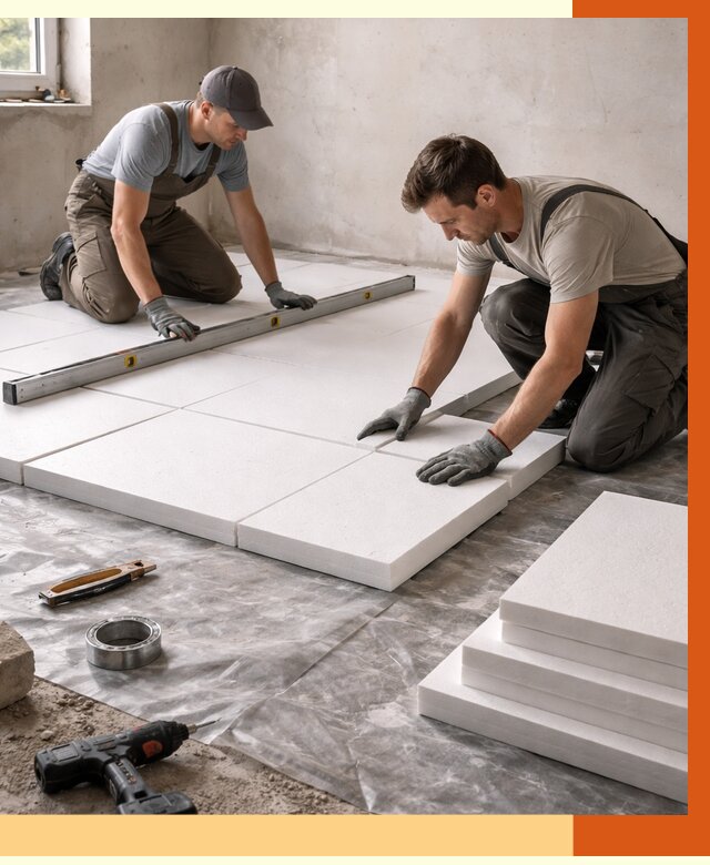 Утепление бетонного пола в Туймазах от 2548 руб/м2 — монтаж и цена | ТепломастерТмз