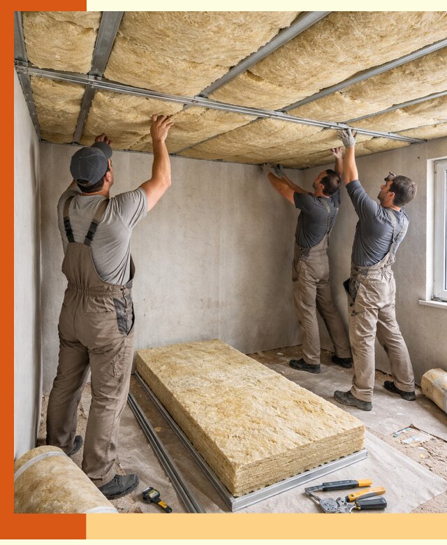 Утепление потолка в Туймазах — тепло и без сквозняков