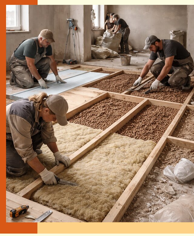 Утепление перекрытий жилых и промышленных зданий в Туймазах