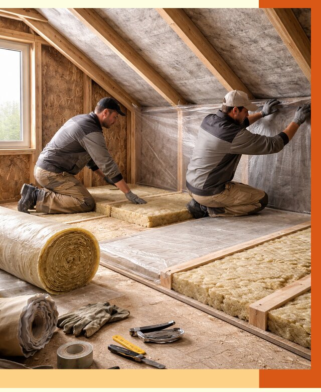 Утепление чердака в Туймазах от 7643 руб/м² — теплоизоляция и комплексное утепление под ключ | ТепломастерТмз