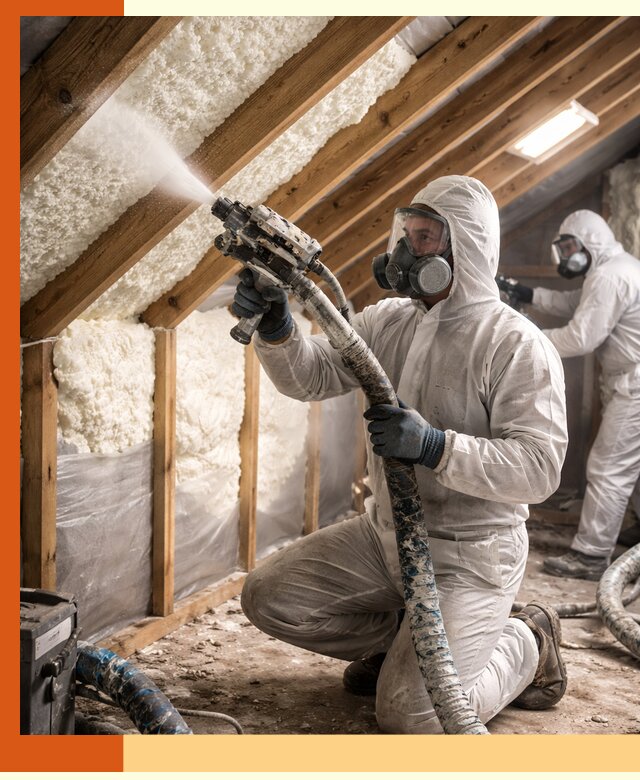 Утепление чердака пенополиуретаном (ППУ) в Туймазах