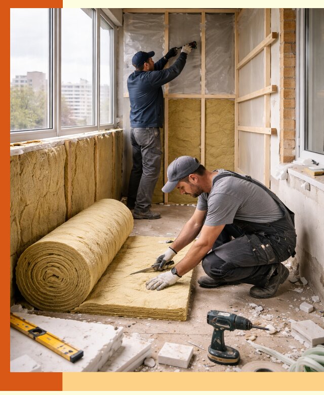 Утепление балкона под ключ в Туймазах качественно и быстро