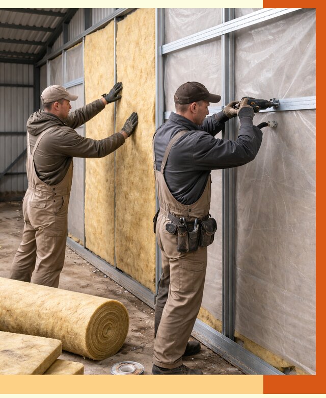 Утепление металлического ангара в Туймазах от 4840 руб/м2 — услуги под ключ | ТепломастерТмз