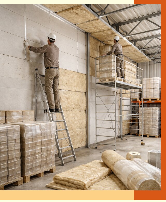 Утепление склада готовой продукции в Туймазах от 1987 руб./м2 — комплексно | ТепломастерТмз