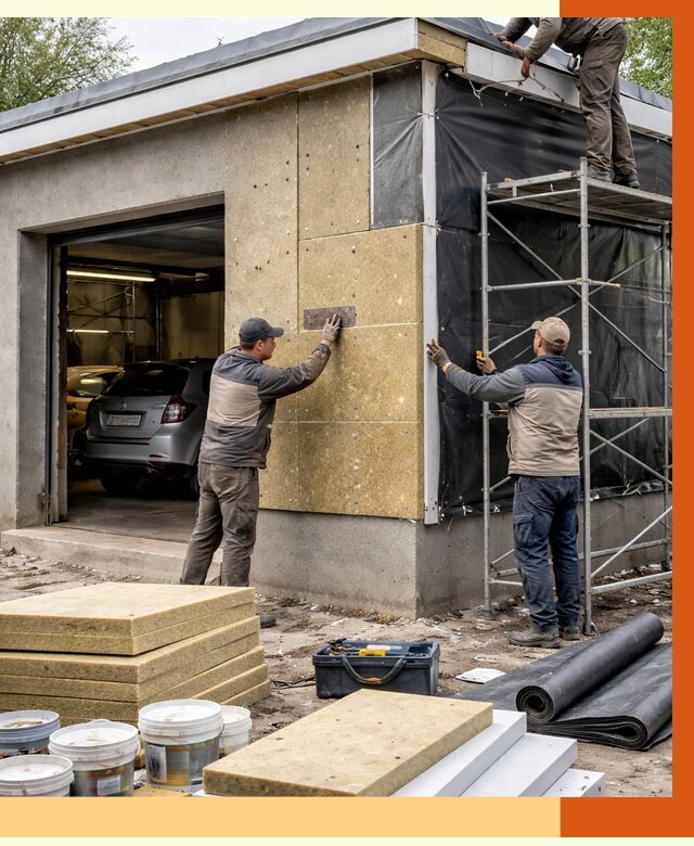 Утепление автосервиса в Туймазах ппу, пеноизоляция, от 14776 руб/м2 — ТепломастерТмз