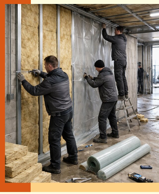 Профессиональное утепление автомойки в Туймазах для любого типа помещений