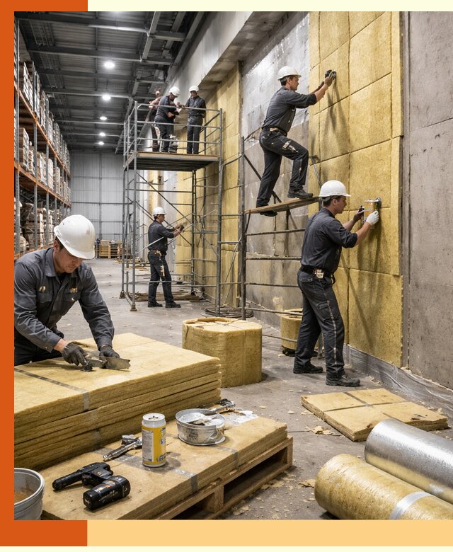 Утепление логистического центра в Туймазах качественно и экономично