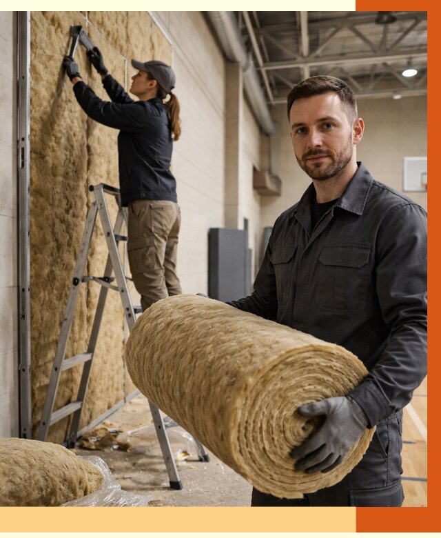 Утепление спортзала в Туймазах от 7643 руб/м2 — комплексное утепление под ключ | ТепломастерТмз