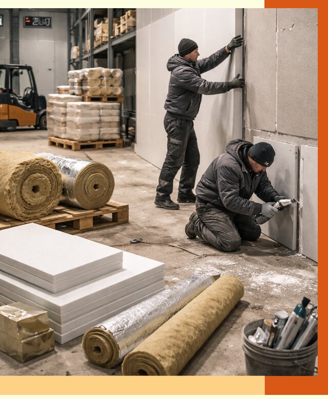 Утепление холодного склада в Туймазах от 8662 руб/м2 — комплексное под ключ | ТепломастерТмз