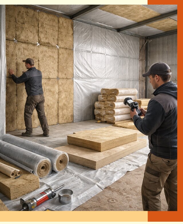 Утепление теплого склада в Туймазах под ключ от 11719 руб/м² | ТепломастерТмз