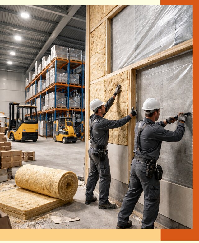 Утепление склада с техникой в Туймазах от 4280 руб./м2 — комплексно под ключ | ТепломастерТмз