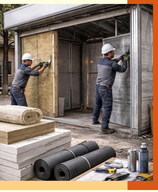 Утепление павильона шаурма в Туймазах под ключ от 1223 руб. за м² | ТепломастерТмз