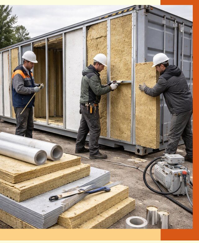 Утепление морского контейнера в Туймазах от 3821 руб. под ключ | ТепломастерТмз