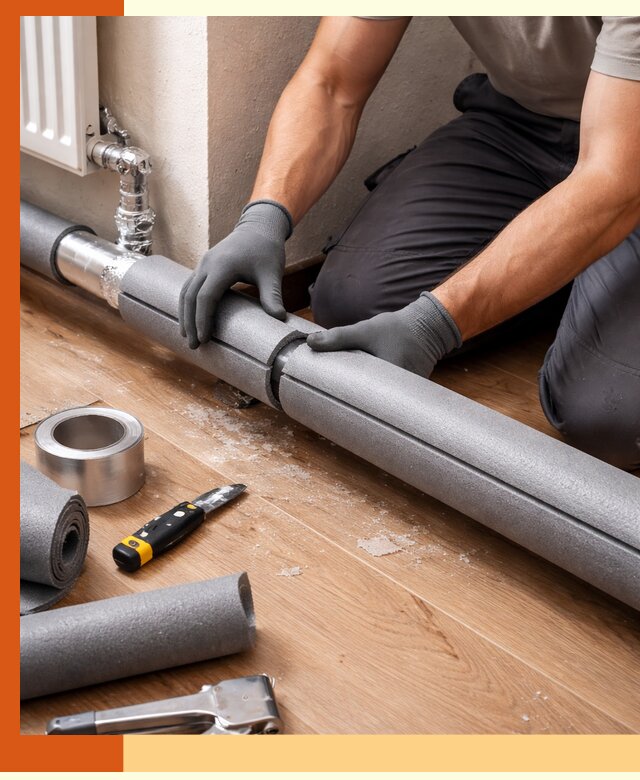 Утепление труб отопления в Туймазах: теплоизоляция и защита сети