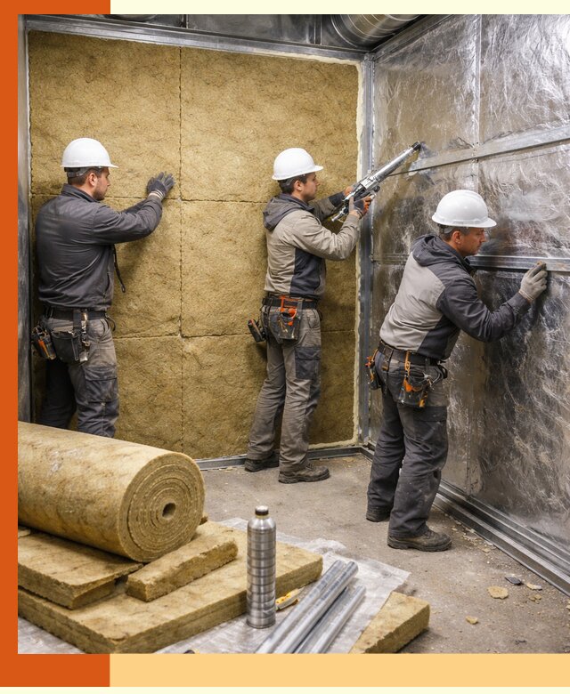 Утепление венткамеры в Туймазах — качественная теплоизоляция и шумопоглощение