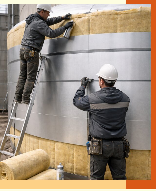 Утепление цистерны в Туймазах пенополиуретаном от 14776 руб. под ключ | ТепломастерТмз