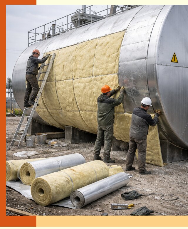 Утепление резервуаров с топливом в Туймазах надежно и экономично