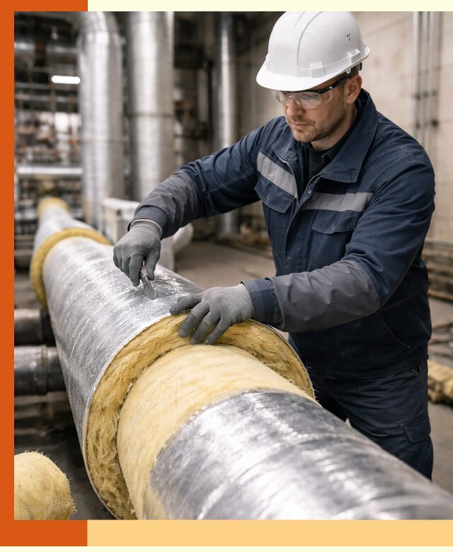 Утепление технологического оборудования и заводских установок в Туймазах