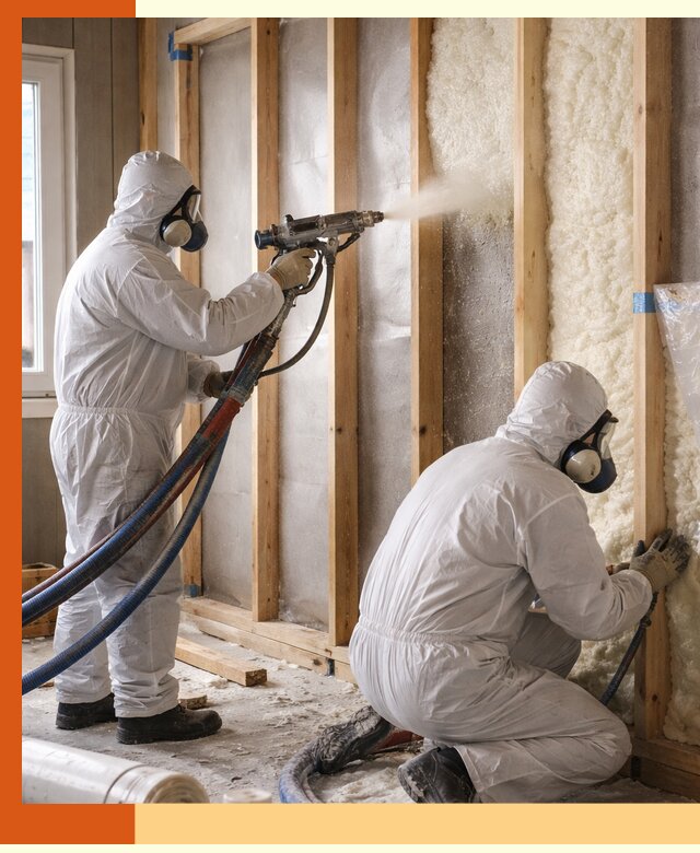 Утепление каркасной стены ППУ в Туймазах для домов и коттеджей