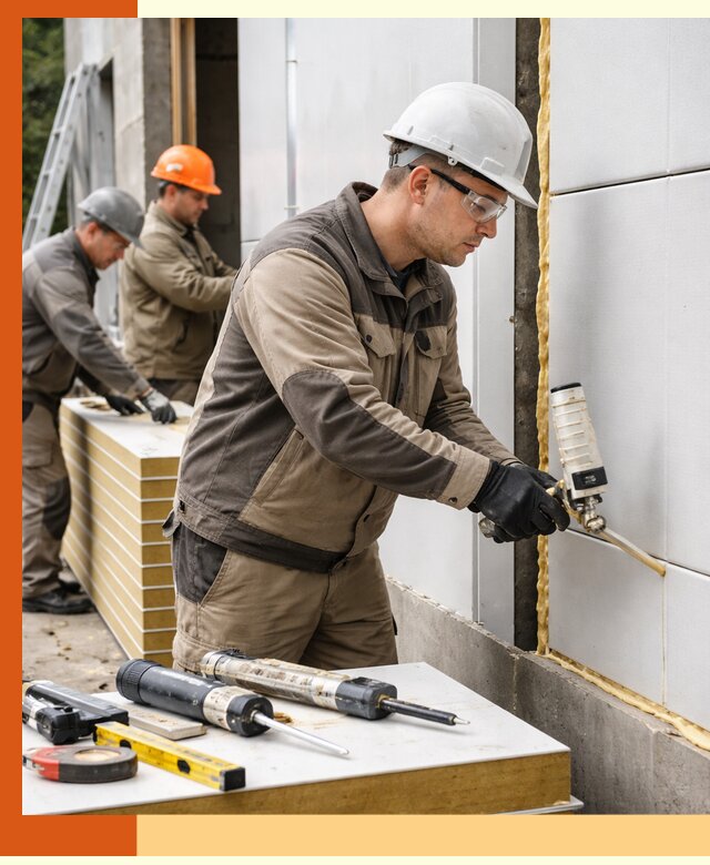 Утепление сэндвич-панелей пенополиуретаном в Туймазах