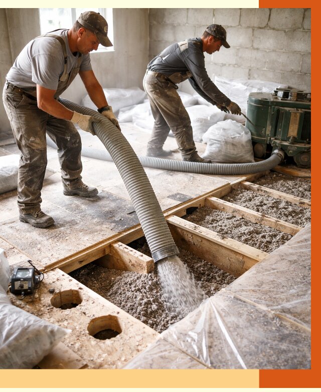 Заполнение пустот перекрытий в Туймазах от 4586 руб. под ключ | ТепломастерТмз