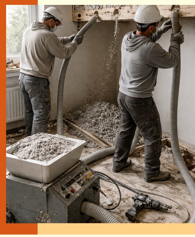 Заполнение пустот перекрытий пеной и наполнителями в Туймазах