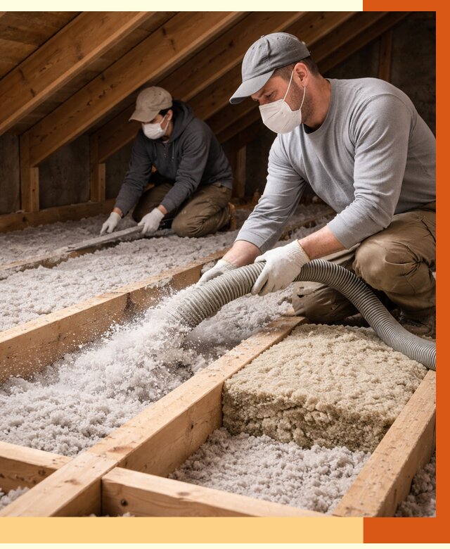 Заполнение полостей чердачного перекрытия в Туймазах от 4586 руб. | ТепломастерТмз