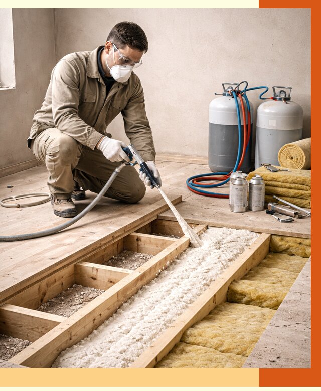 Заполнение полостей межэтажного перекрытия в Туймазах от 4280 руб. | ТепломастерТмз